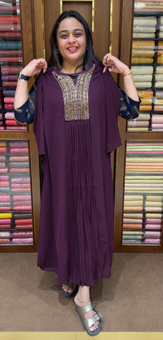 HAND WORKED DESIGNER ALINE TOPS - IHA 22537