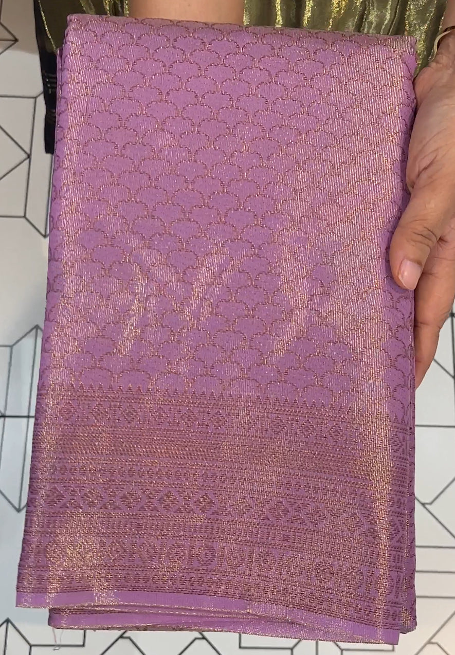 SEMI TISSUE  SAREES - IHA 17590