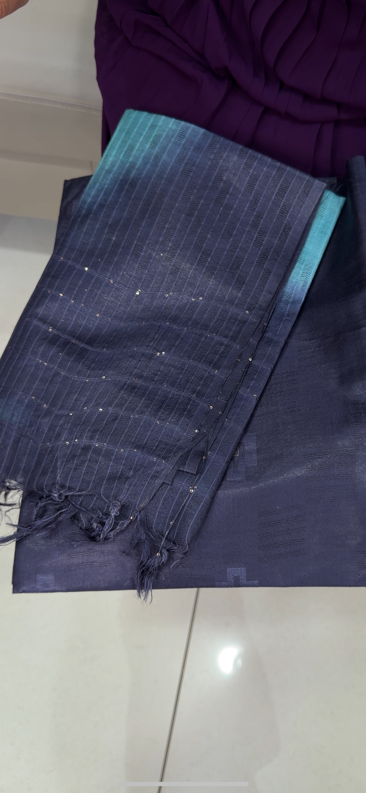 SEMI TUSSUR UNSTITCHED SALWAR SUITS - IHA 29194