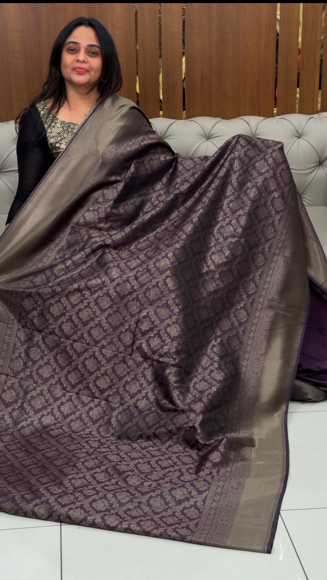 SEMI BROCADE SAREES - IHA 29023