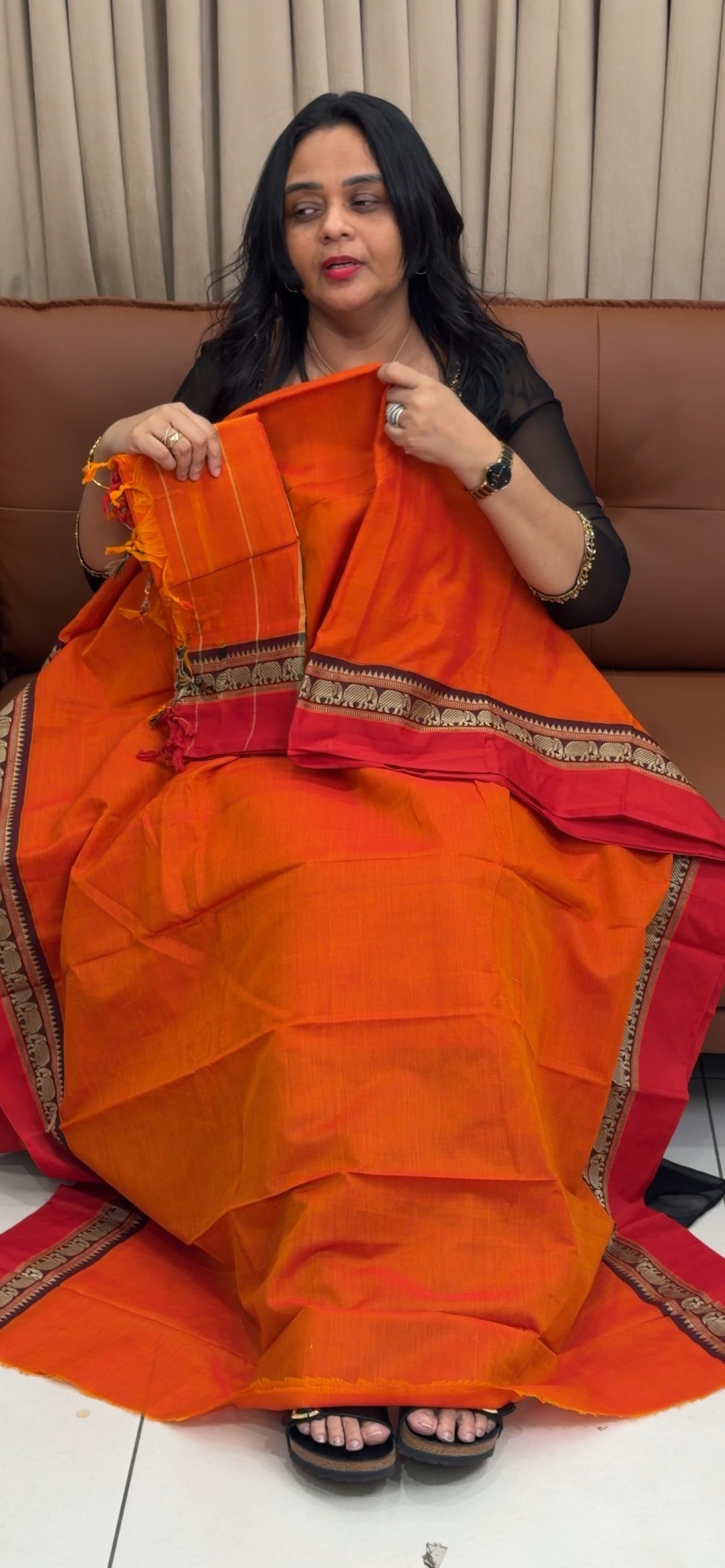 HANDLOOM COTTON UNSTITCHED SALWAR SUITS - IHA 35045