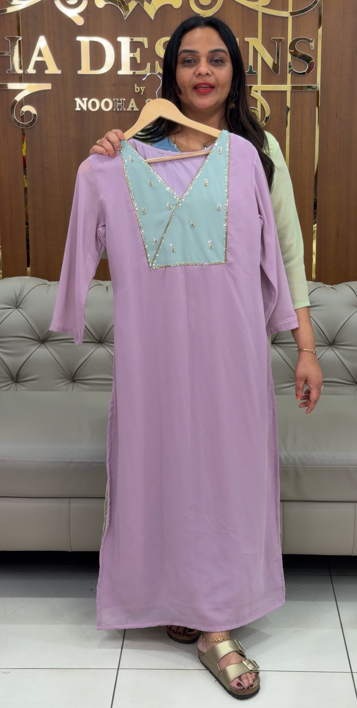 IHA'S IN-HOUSE HAND WORKED ALINE TOPS - IHA 33546