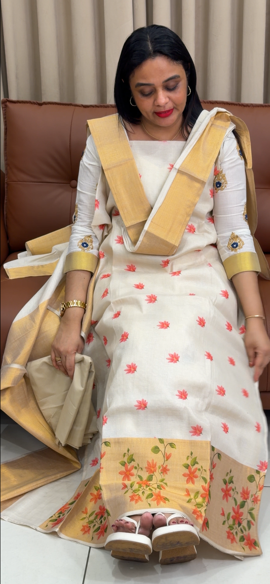 FORWARD TISSUE UNSTITCHED SALWAR SUITS - IHA 33940