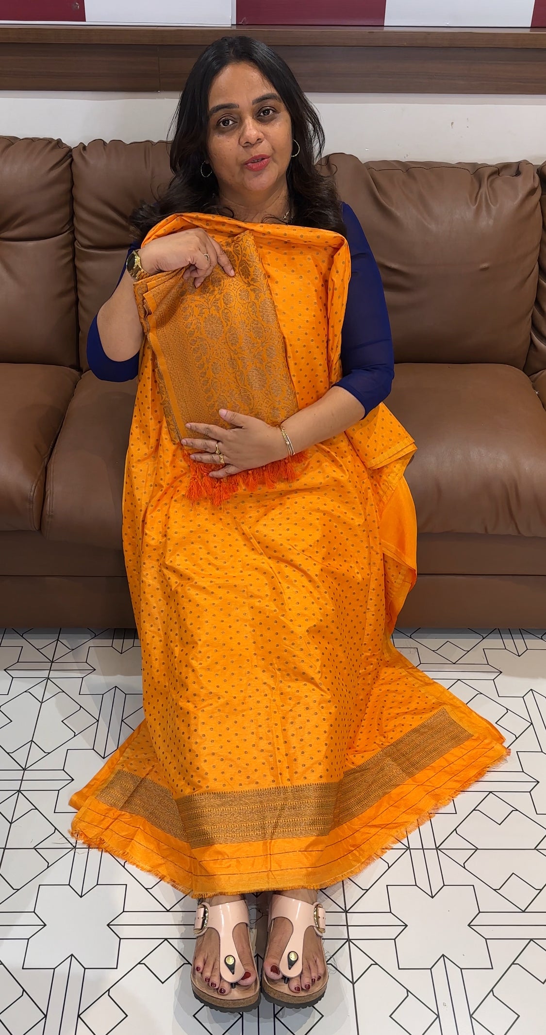 SEMI KATAN UNSTITCHED SALWAR SUITS  - IHA 28078