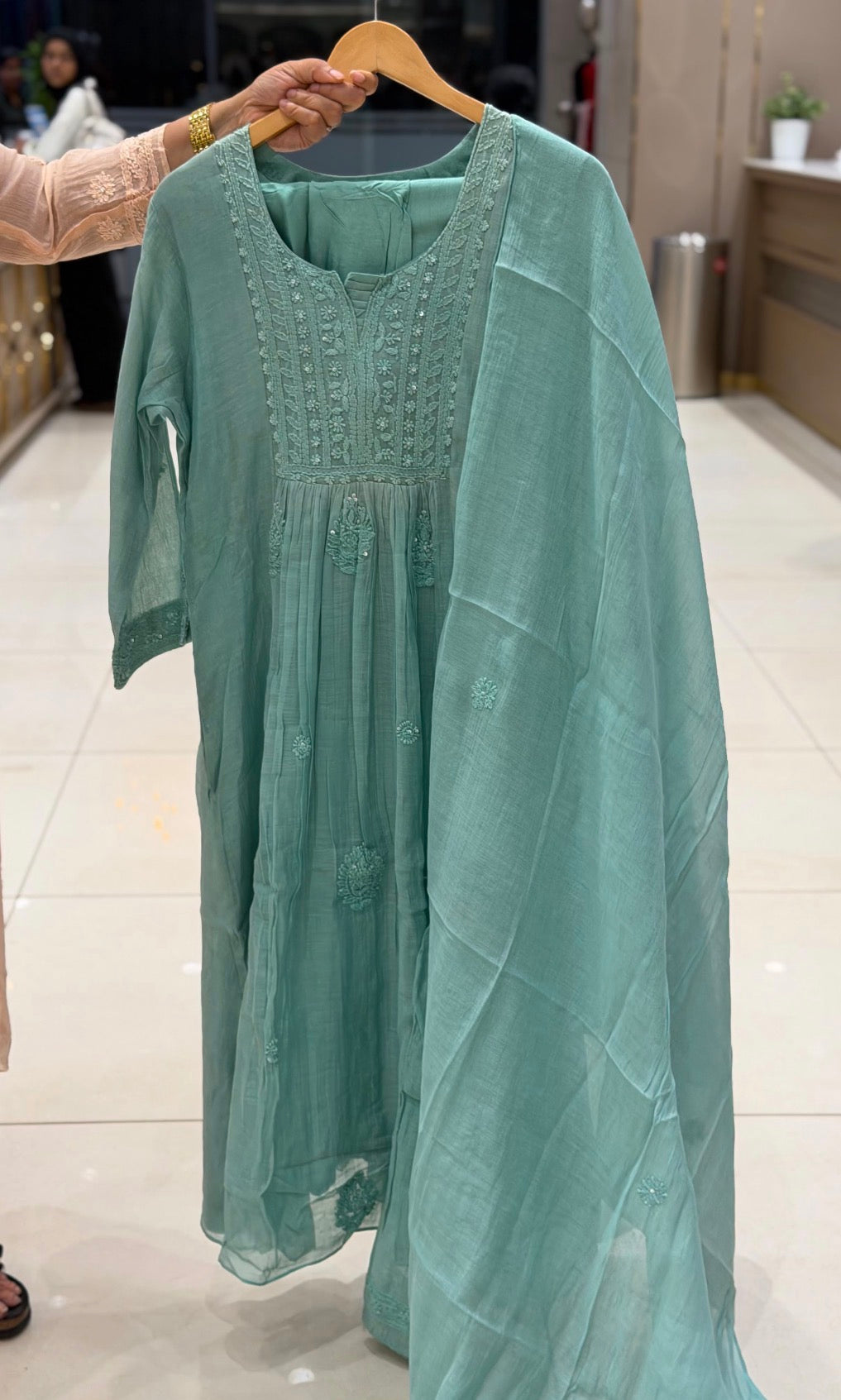 PARTY WEAR TOP,BOTTOM AND DUPATTA - IHA 35423