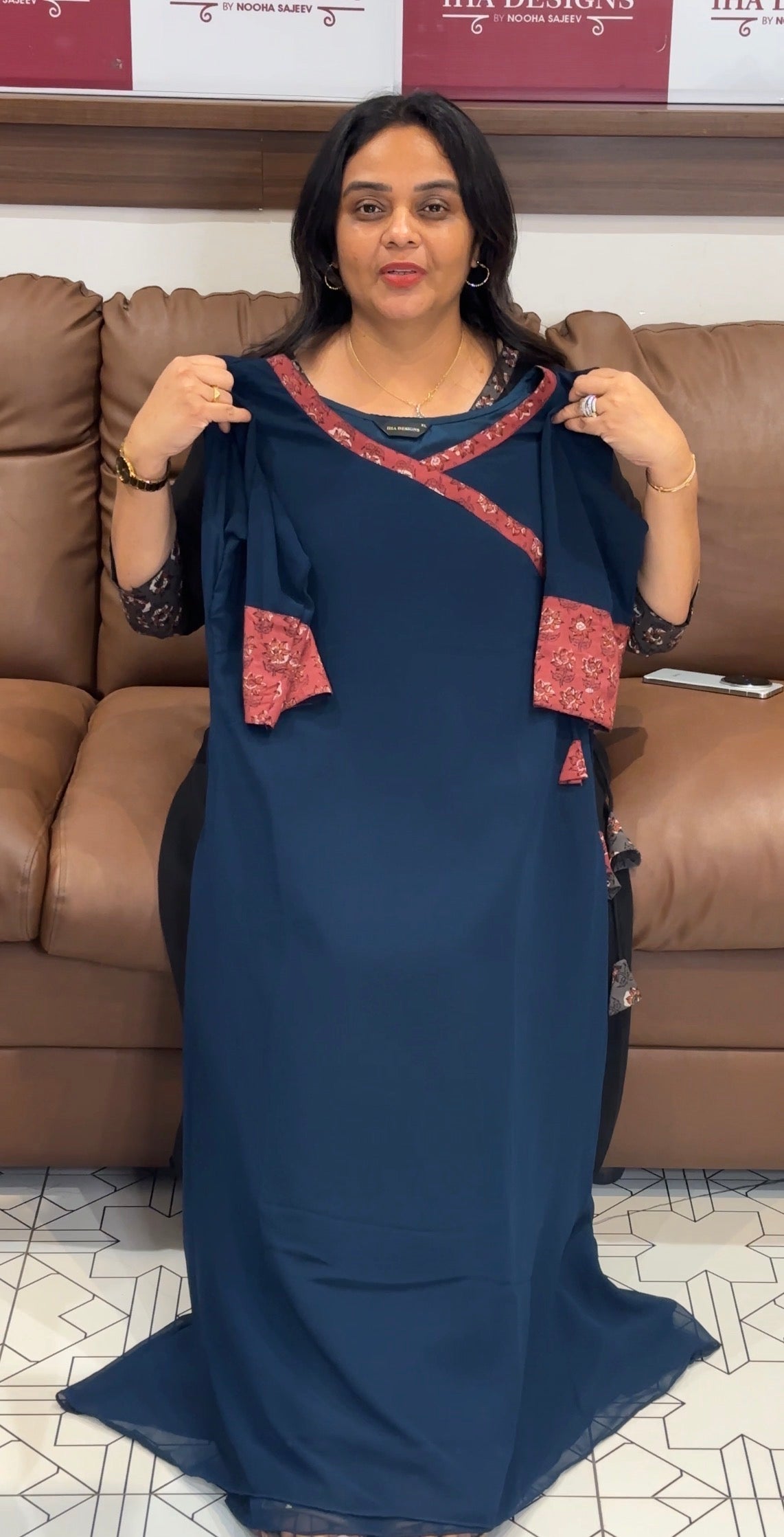 IHA'S IN-HOUSE GEORGETTE ALINE TOPS - IHA 31156