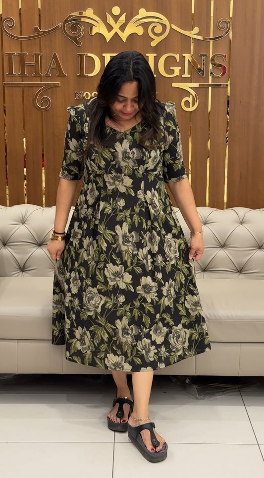 IHA'S IN-HOUSE PRINTED LONG FROCKS - IHA 28828