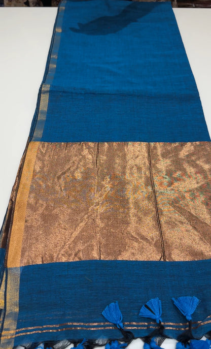 KHADDI COTTON SAREE - IHA 16967