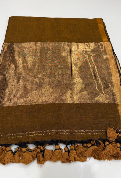 KHADDI COTTON SAREE - IHA 16967