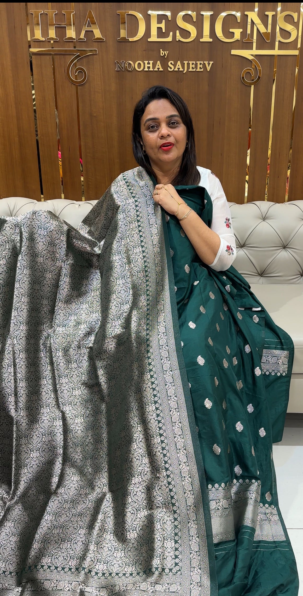 SEMI KATAN UNSTITCHED SALWAR SUITS - IHA 24636