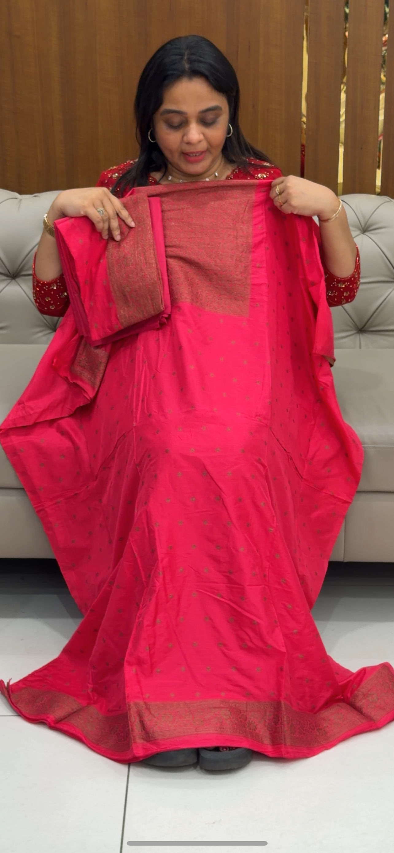 BANARASI UNSTITCHED SALWAR SUITS - IHA 28765