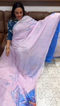 SOFT ORGANZA SAREES - IHA 18600