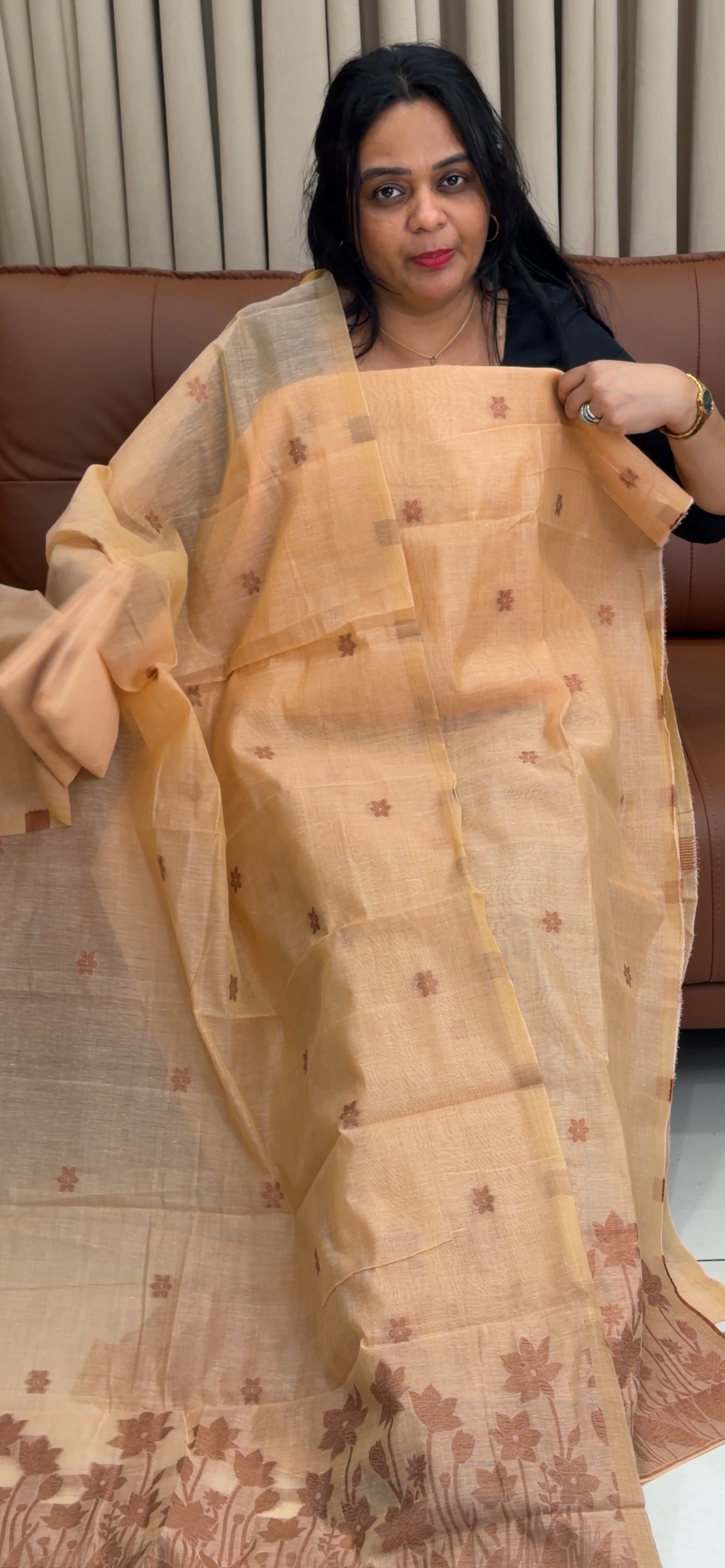 JAMDANI UNSTITCHED SALWAR SUITS - IHA 34596