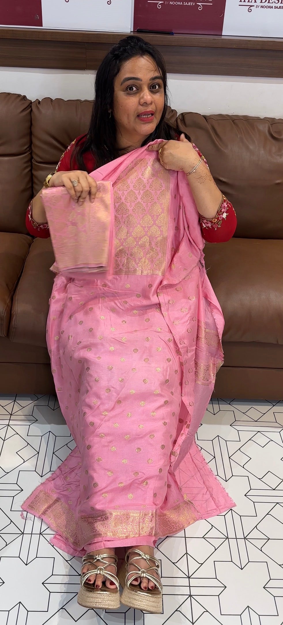 BANARSI UNSTITCHED SALWAR SUITS - IHA 27772