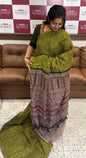 SEMI LINEN SAREES - IHA 18629