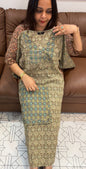 AJRAKH PRINTED LONG TOP AND BOTTOM  - IHA 16270