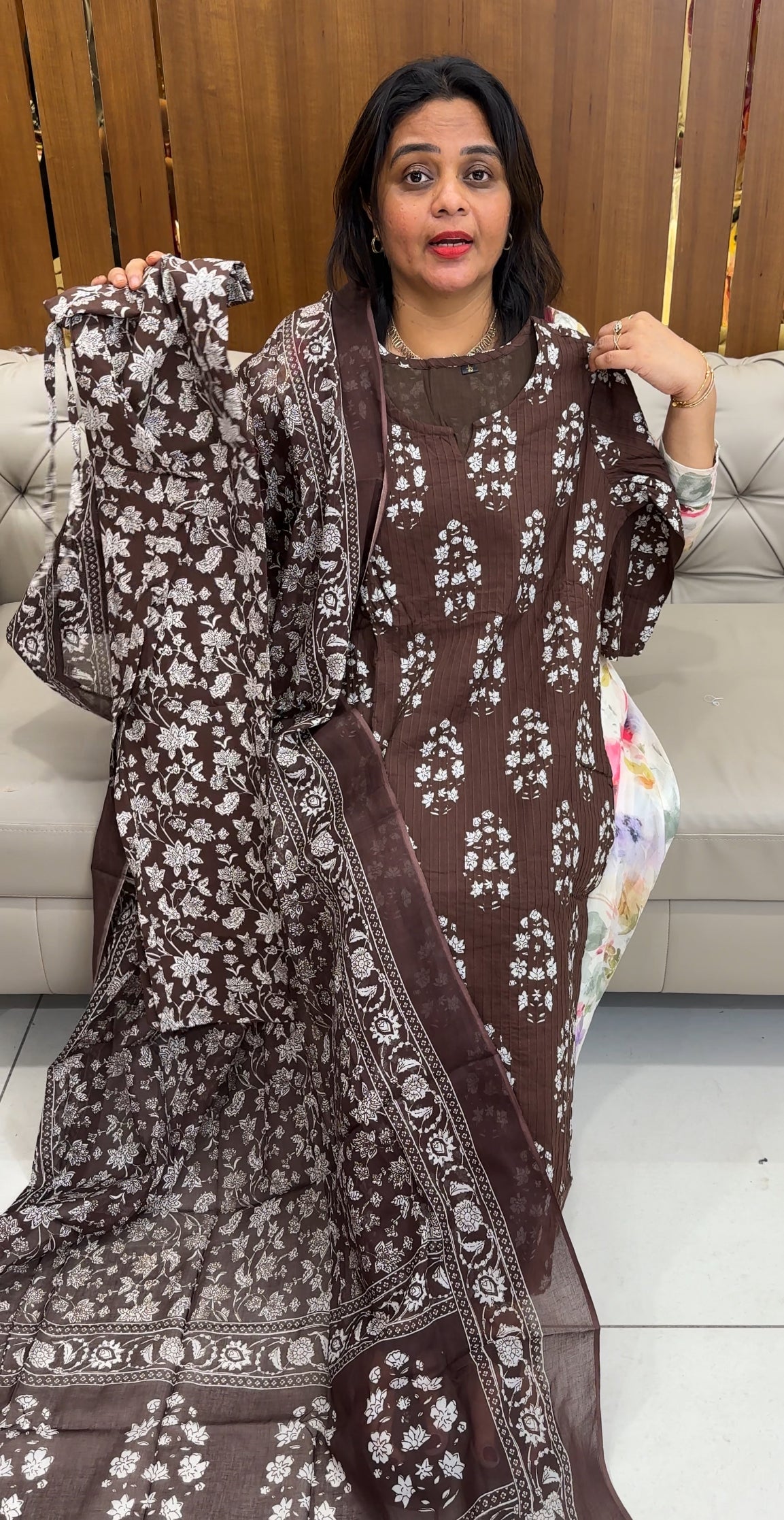 COTTON TOP, BOTTOM AND DUPATTA - IHA 26129