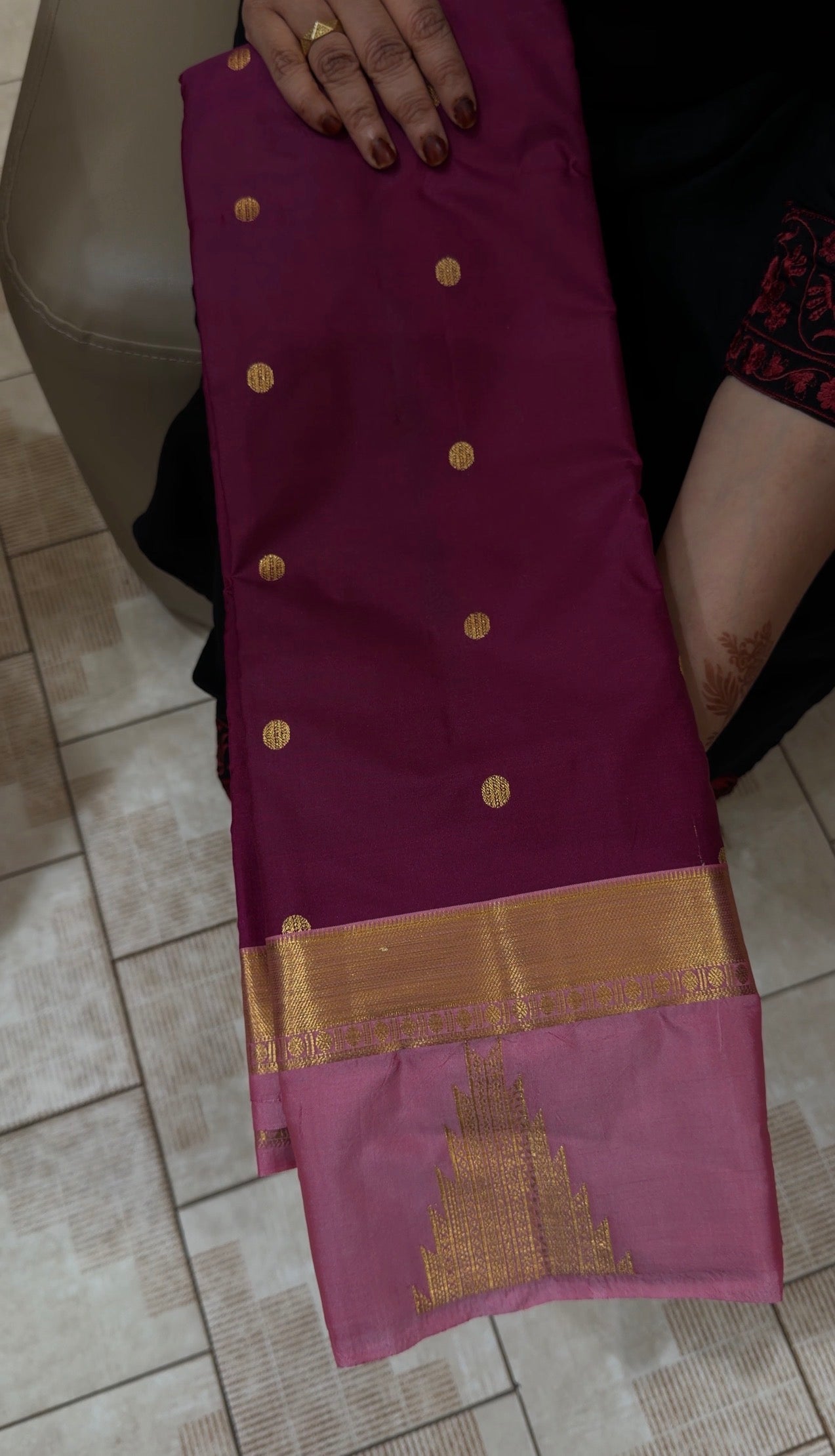 SEMI KANCHIPURAM SILK SAREES - IHA 31387