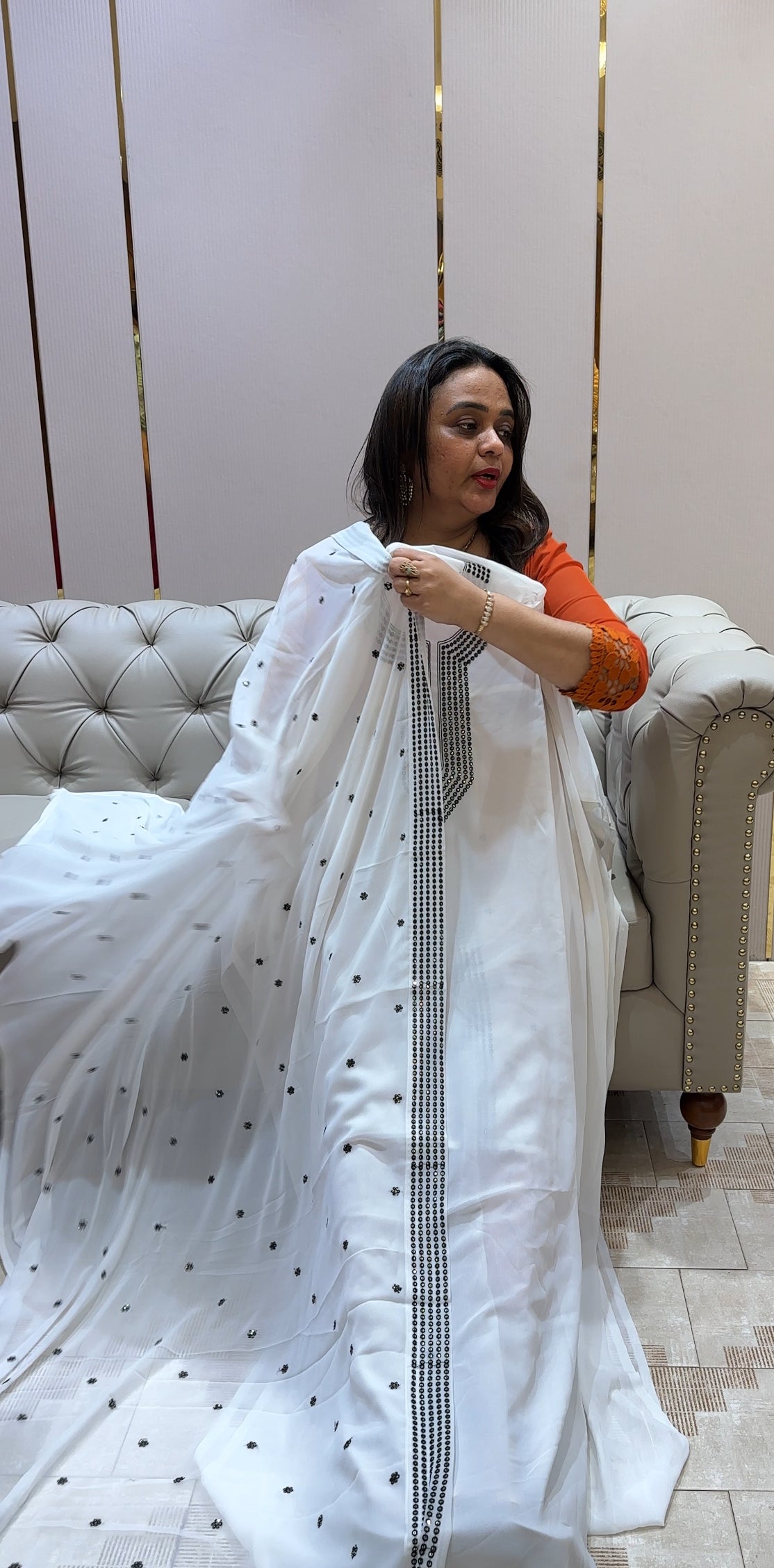 FORWARD GEORGETTE UNSTITCHED SALWAR SUITS - IHA 22623