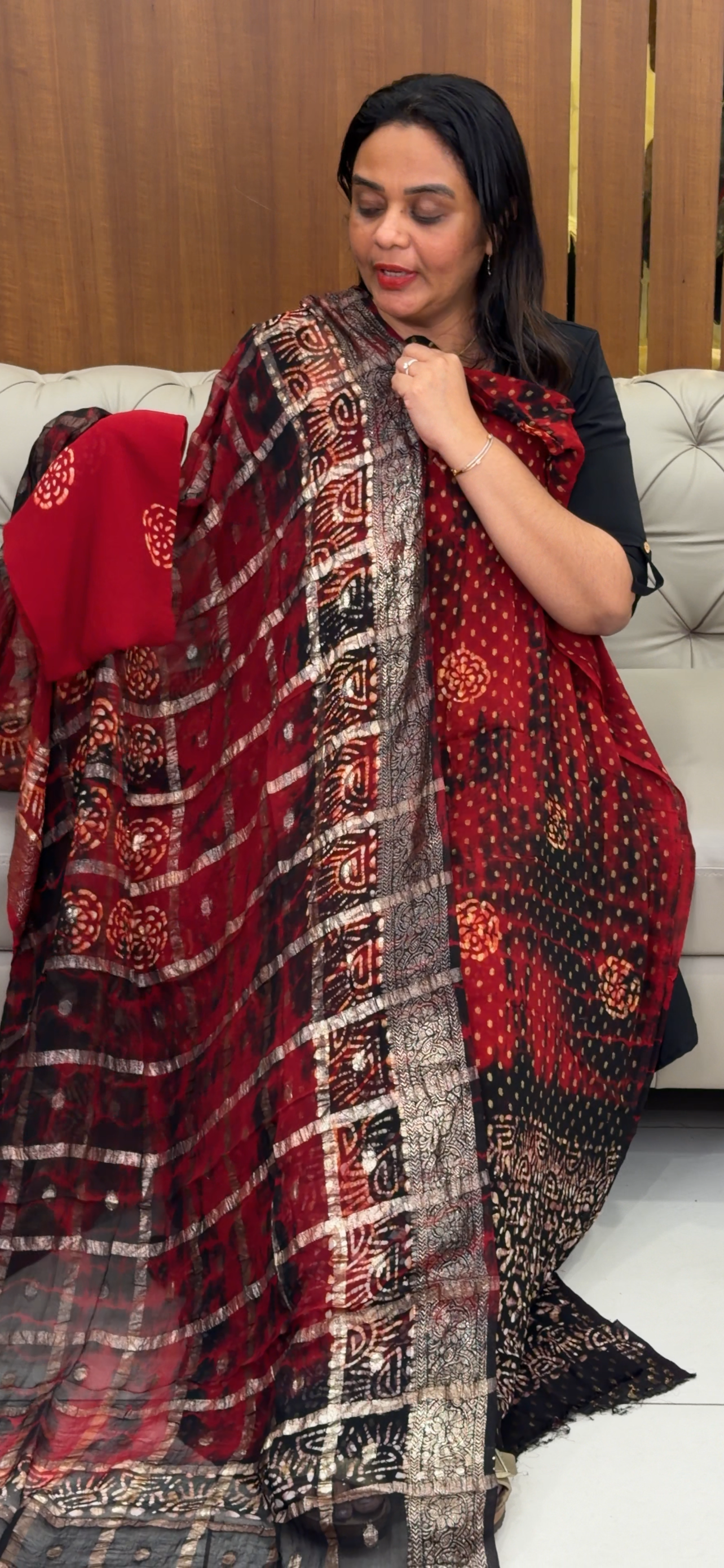 BATIK PRINTED UNSTITCHED SALWAR SUITS - IHA 31106