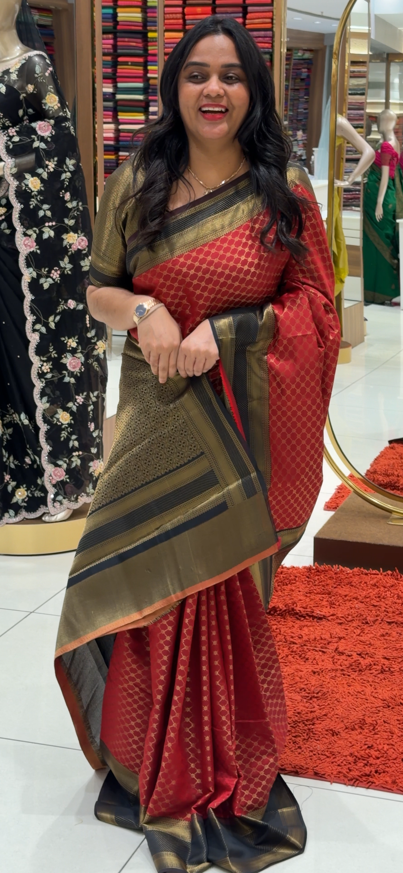 SEMI BROCADE SAREES - IHA 32539