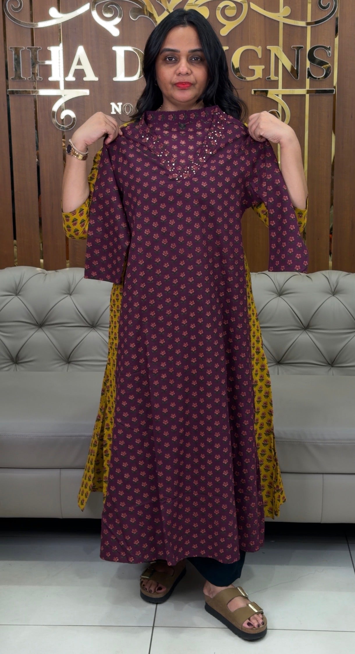 PRINTED COTTON TOPS - IHA 32522