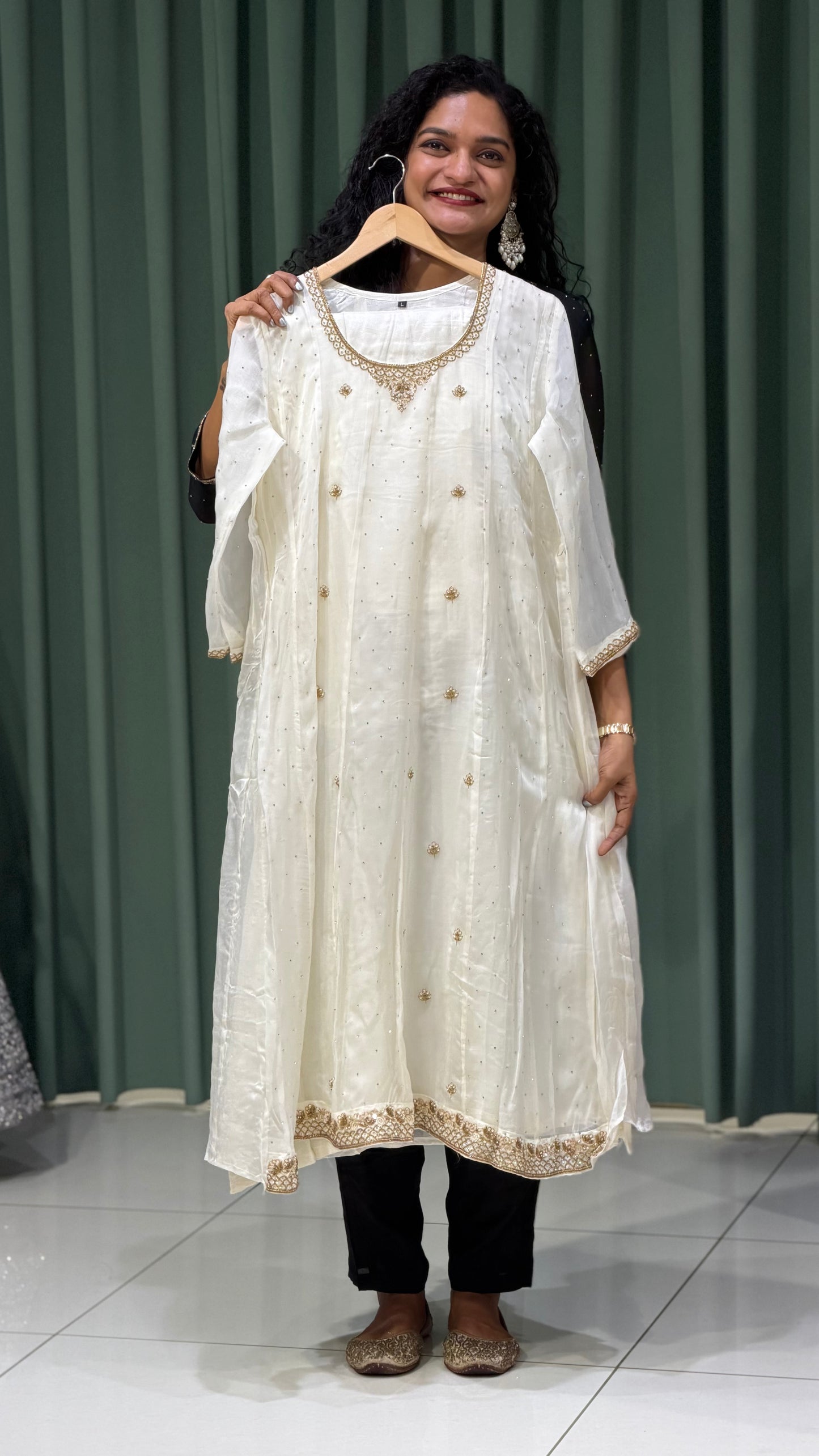 PARTY WEAR TOP, BOTTOM AND DUPATTA - IHA 31892