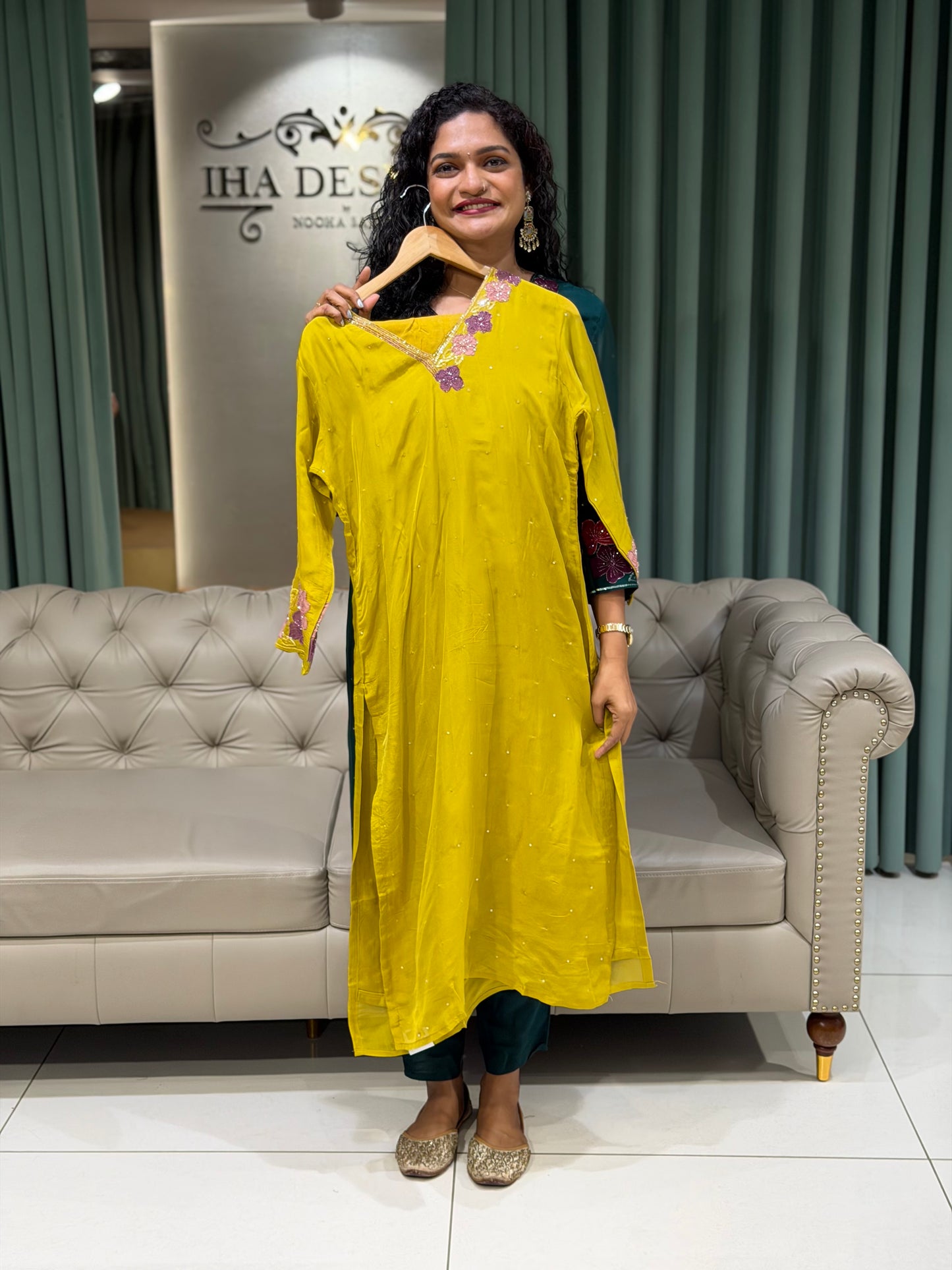 PARTY WEAR TOP, BOTTOM AND DUPATTA - IHA 29801