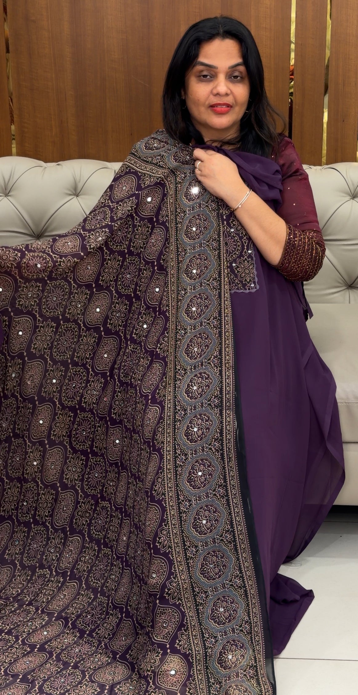 FAUX GEORGETTE UNSTITCHED SALWAR SUITS - IHA 30858