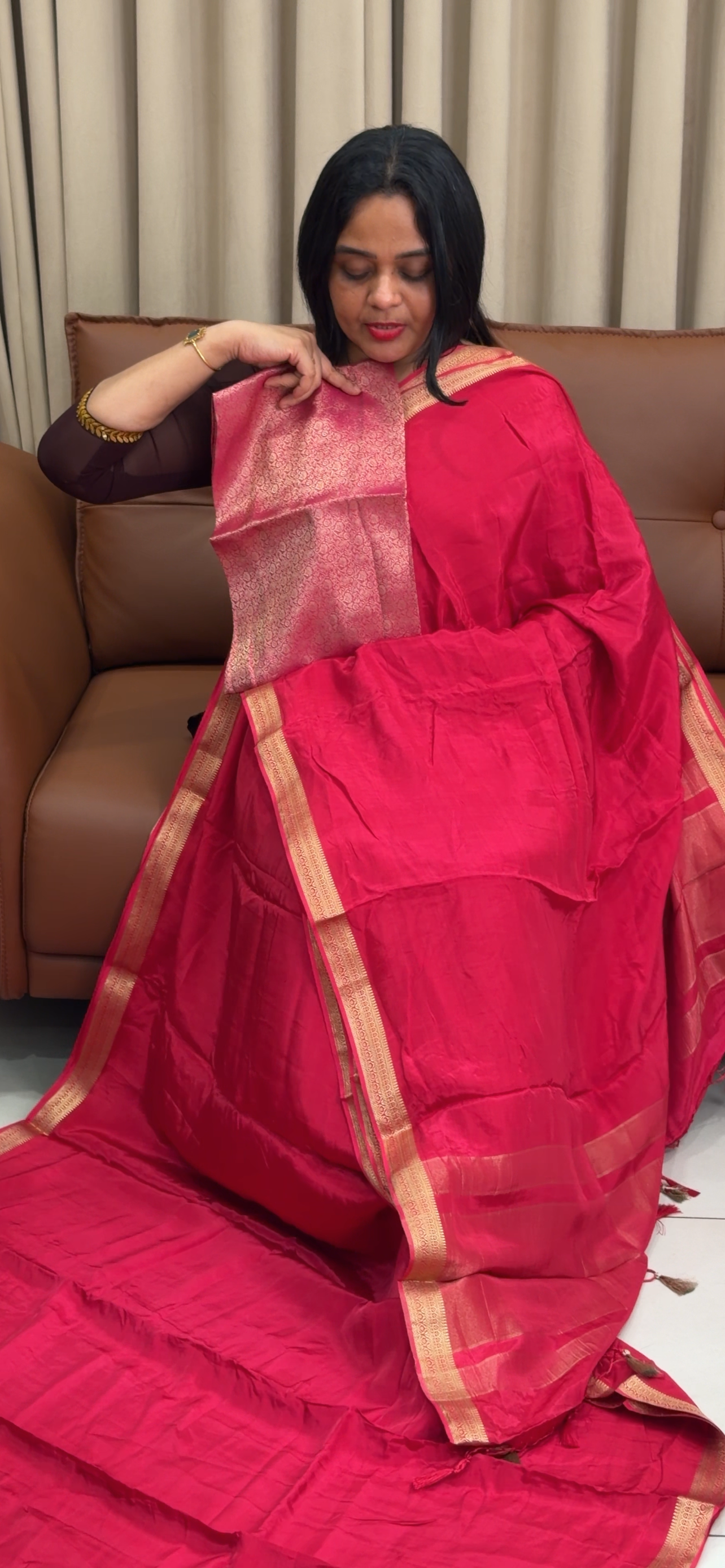 VISCOSE CRAPE SAREES - IHA 34032