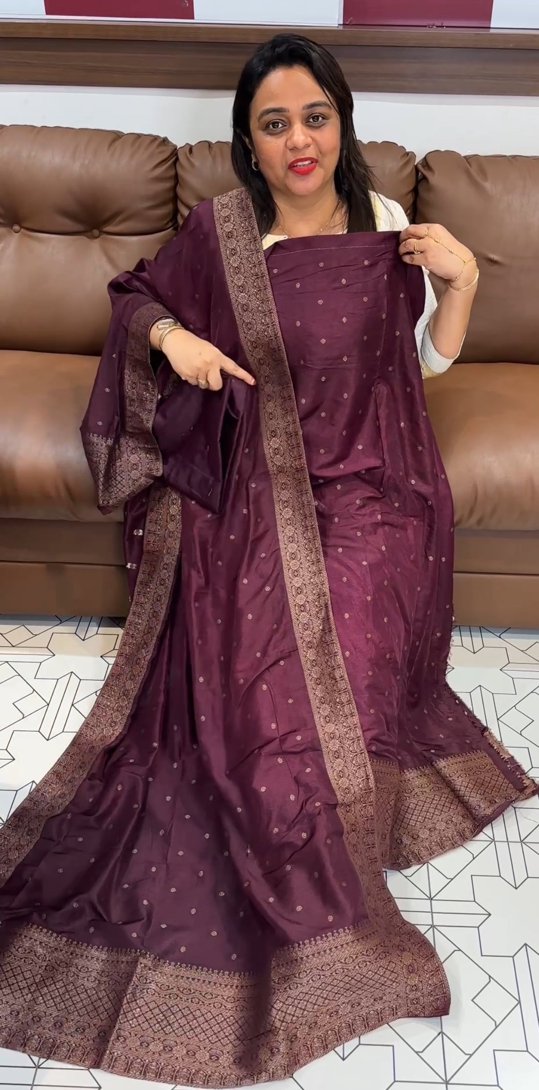 FORWARD SEMI BANARSI UNSTITCHED SALWAR SUITS - IHA 24696