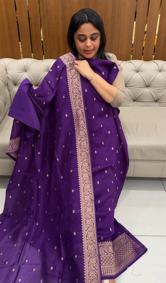 GEORGETTE ORGANZA UNSTITCHED SALWAR SUITS - IHA 27078