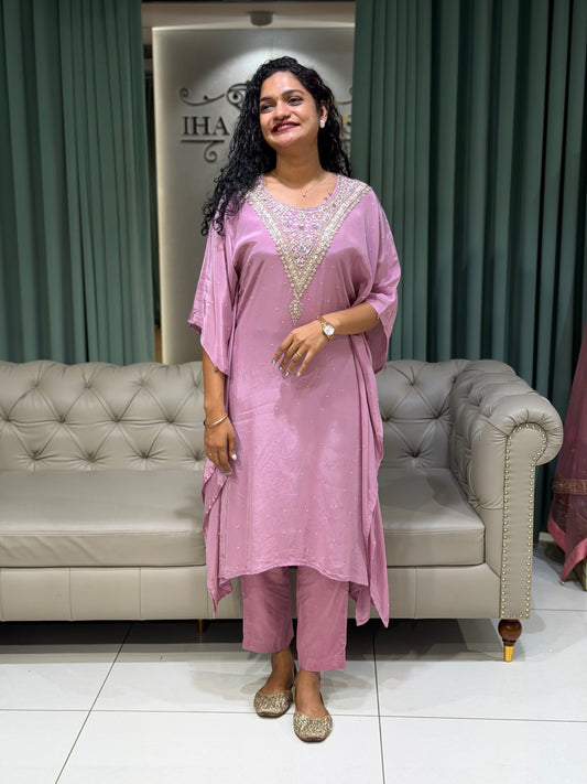 PARTY WEAR KAFTAN TOP AND BOTTOM  - 29823