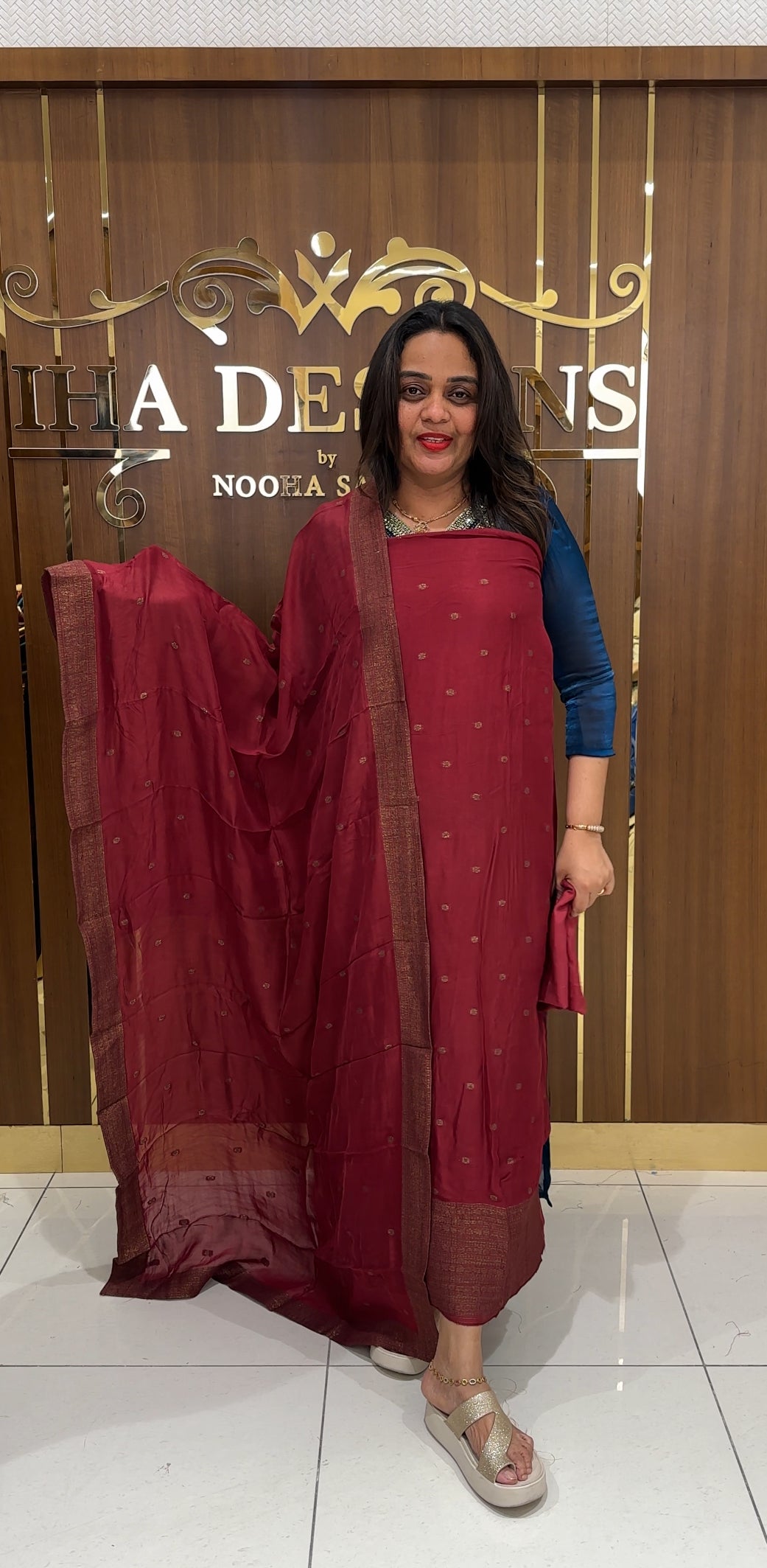 BNARASI UNSTITCHED SALWAR SUITS - IHA 24378