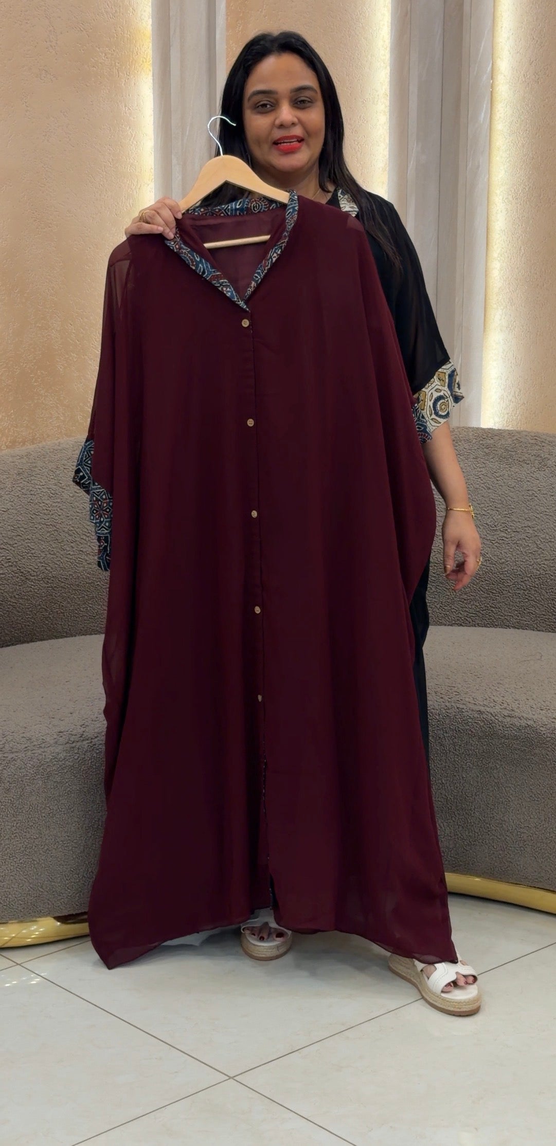 IHA'S IN- HOUSE GEORGETTE TOP - IHA 33388