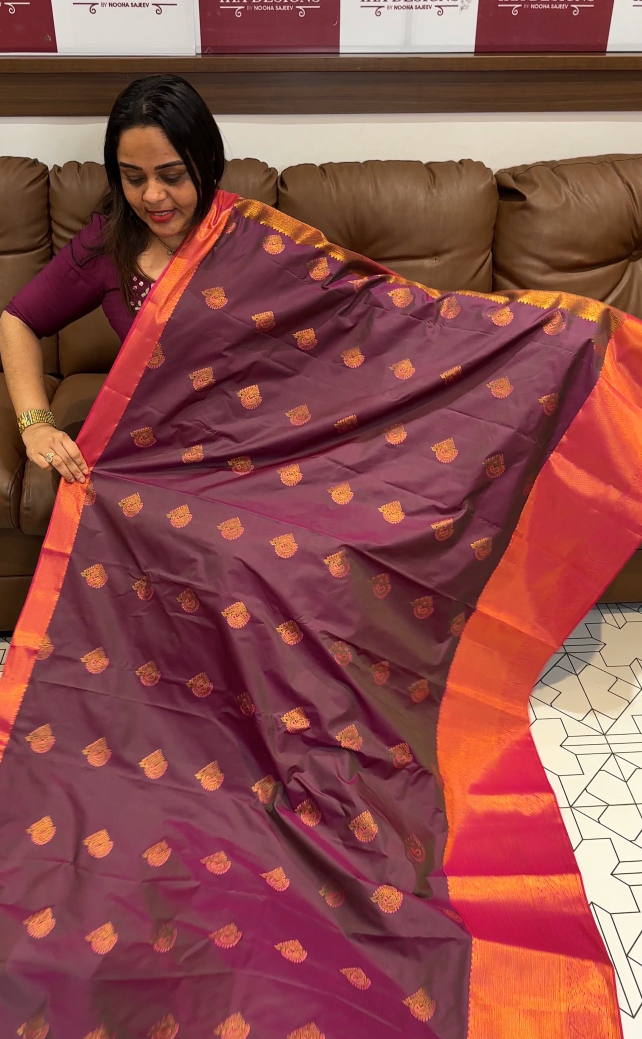 DESIGNER SILK SAREES - IHA 19620