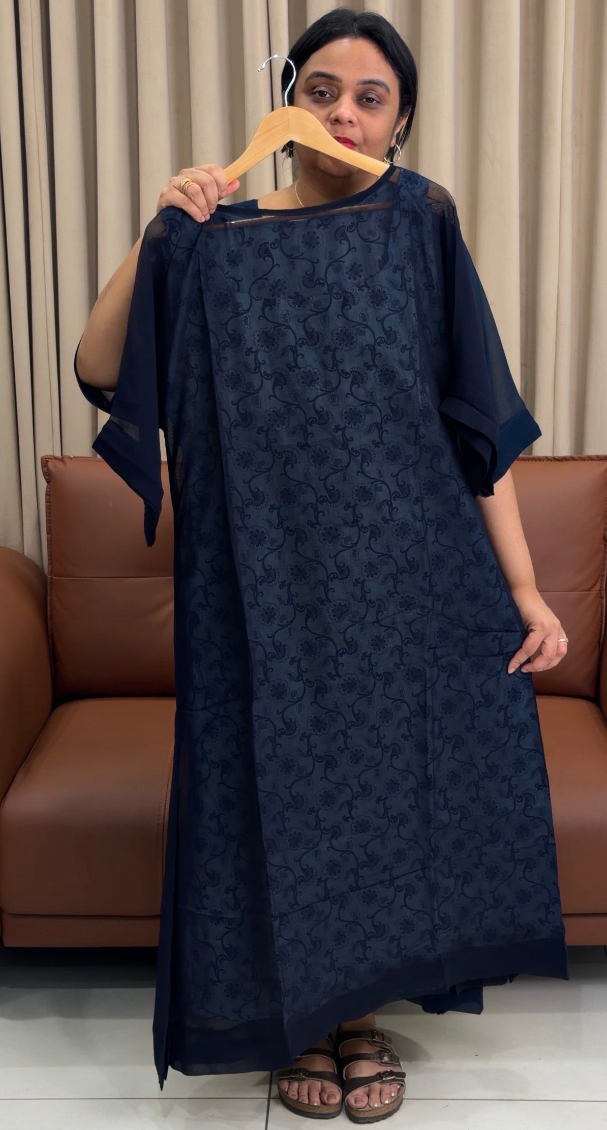 IHA'S IN-HOUSE PRINTED ALINE TOP AND INNER  - IHA 36095