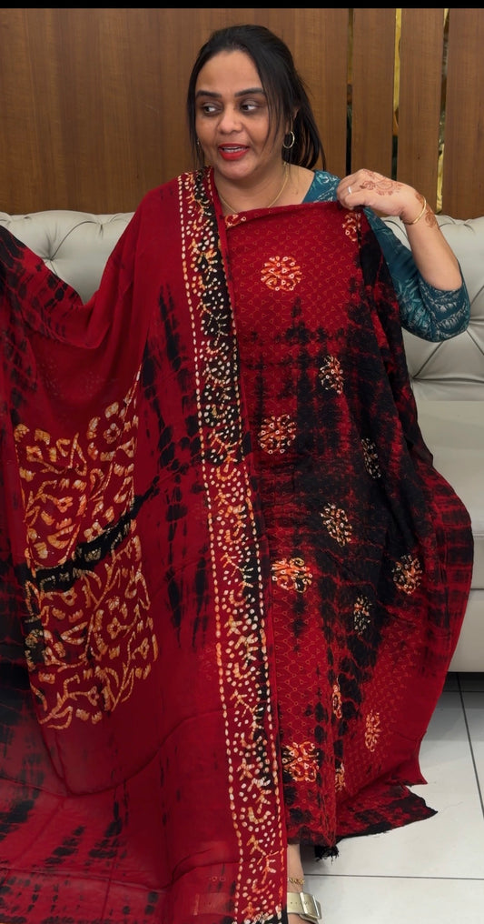 BATIK PRINTED HAKOBA UNSTITCHED SALWAR SUITS - IHA 31384