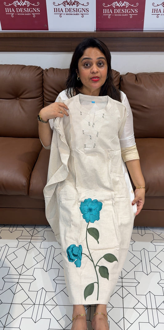 COTTON LINEN TOP AND BOTTOM - IHA 24269