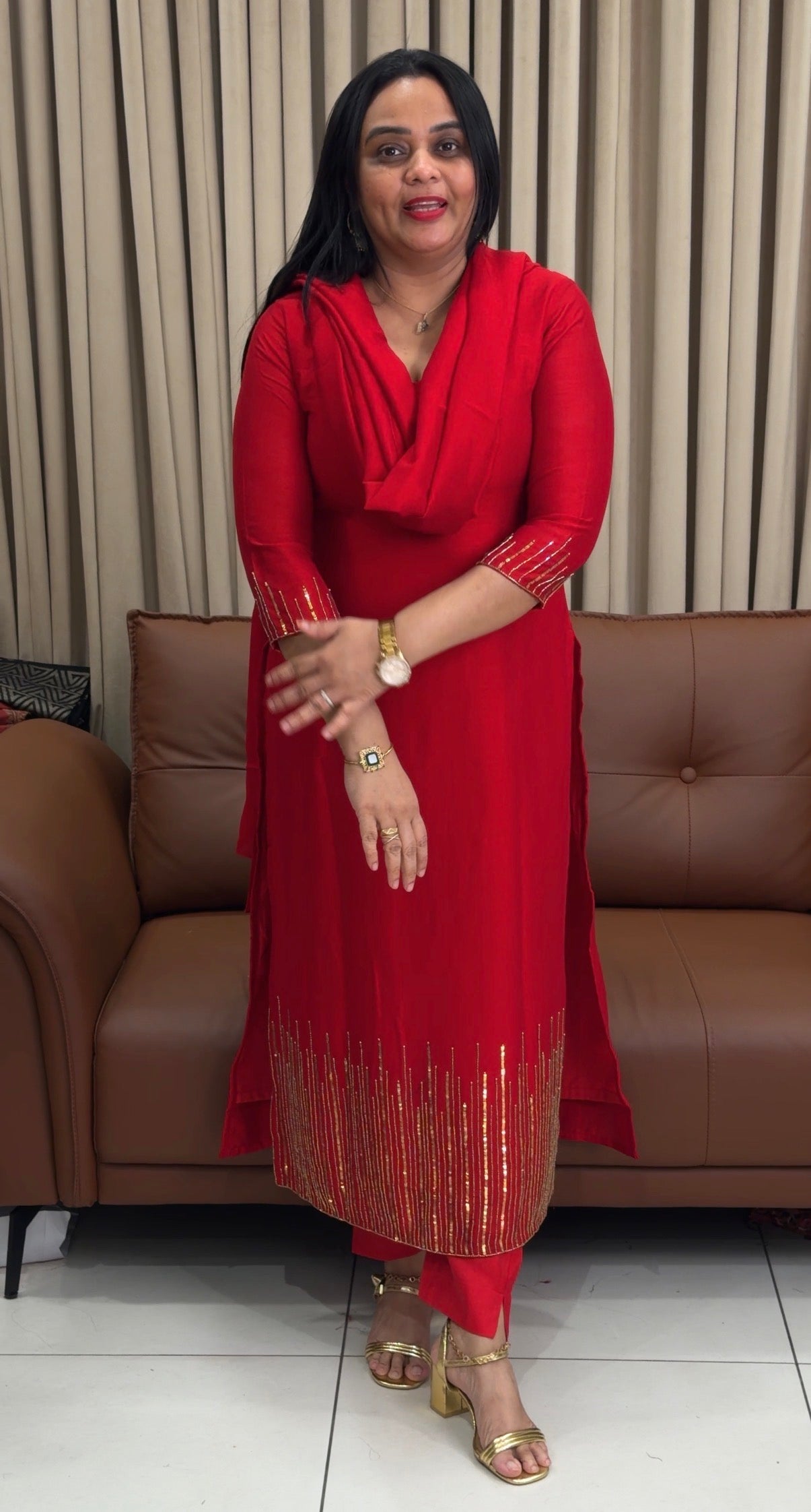 IHA'S IN-HOUSE SEMI RAW SILK UNSTITCHED SALWAR SUITS - IHA 34692