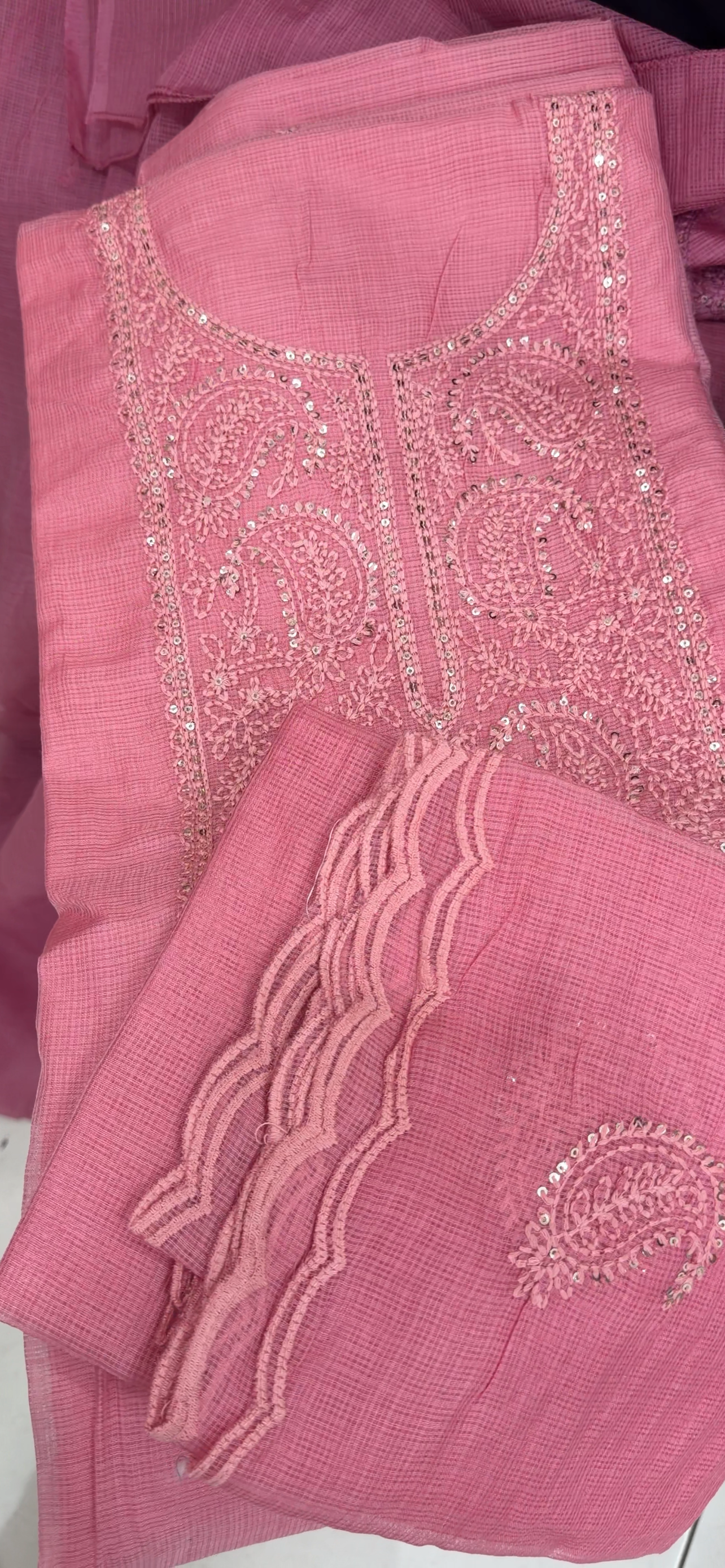NET KOTA UNSTITCHED SALWAR SUITS - IHA 35047