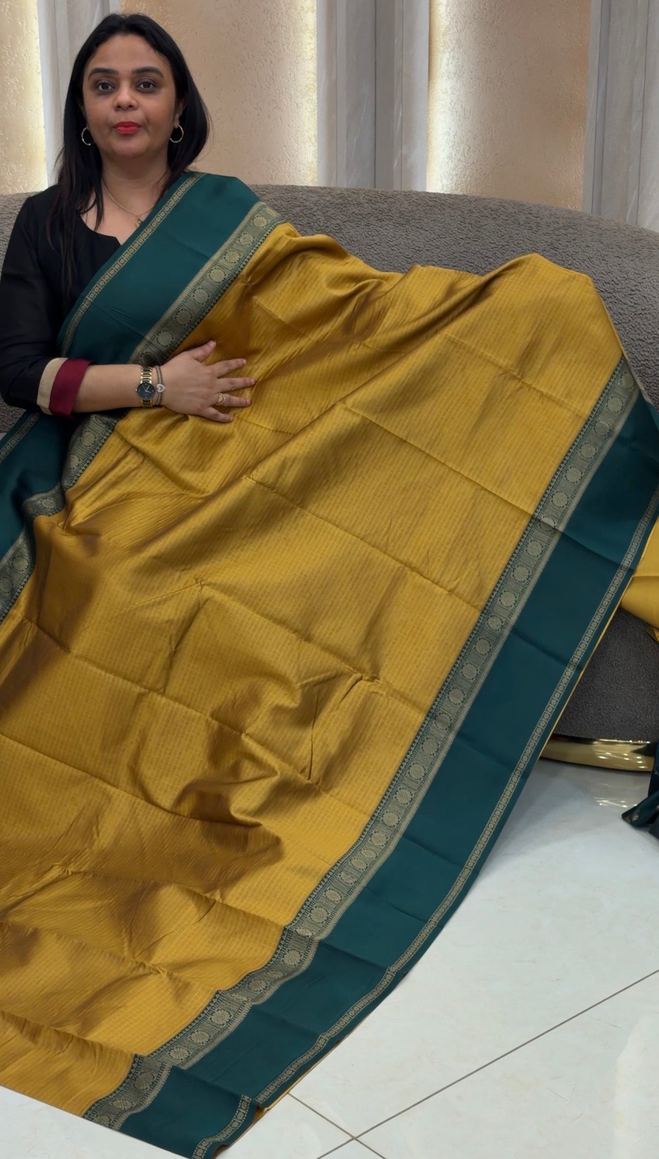 SEMI SILK SAREES - IHA 32975