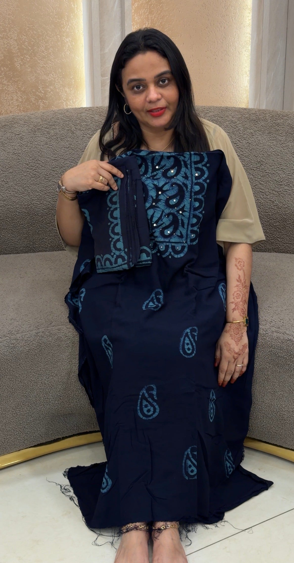 BATIK PRINTED UNSTITCHED SALWAR SUITS - IHA 33059