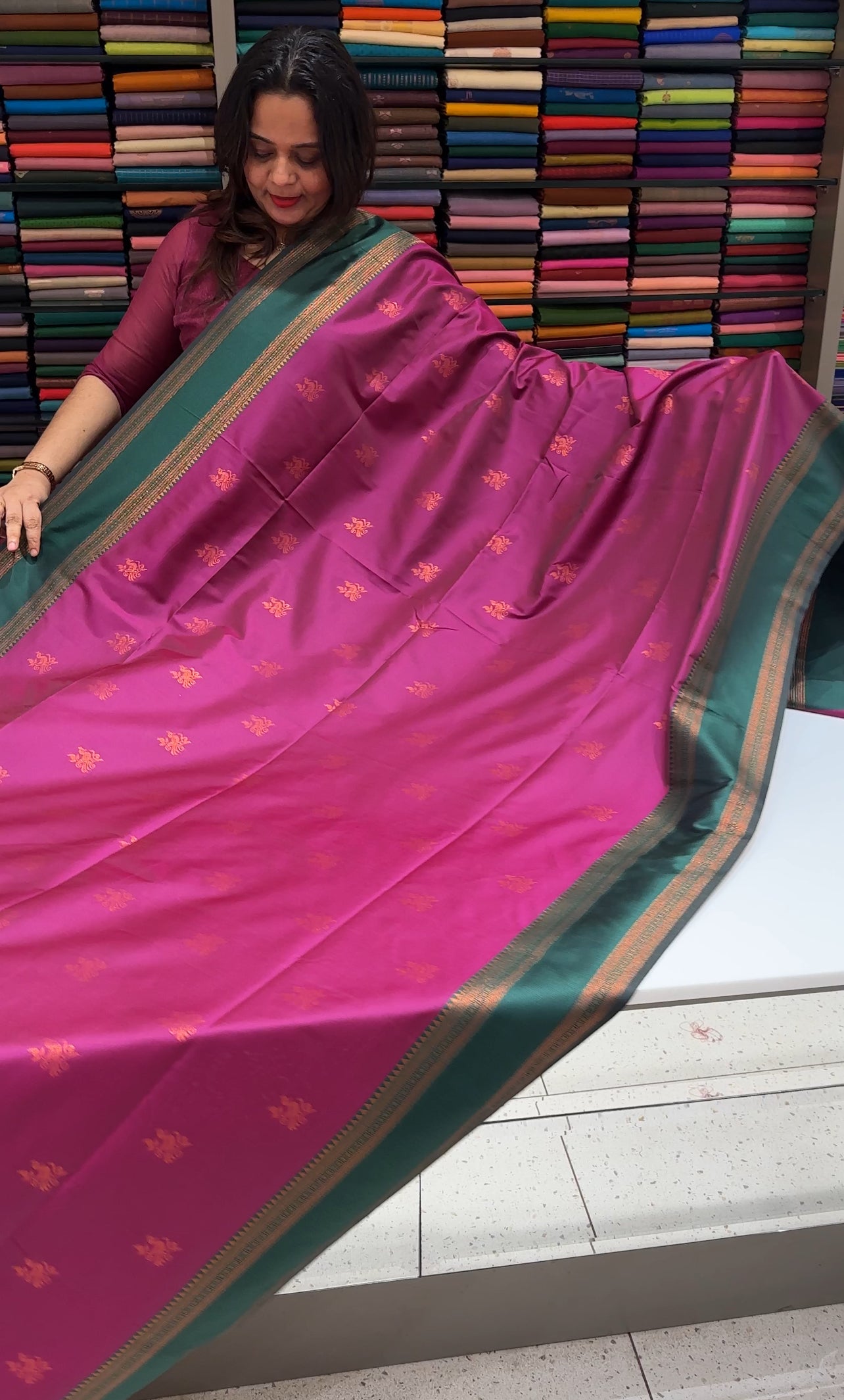 SEMI SILK SAREES - IHA 16731