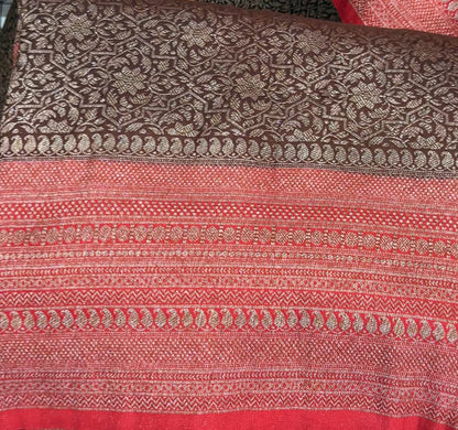 SEMI KATAN SAREE - IHA 18189