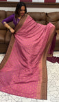 SEMI BANARASI SAREE - IHA 16703