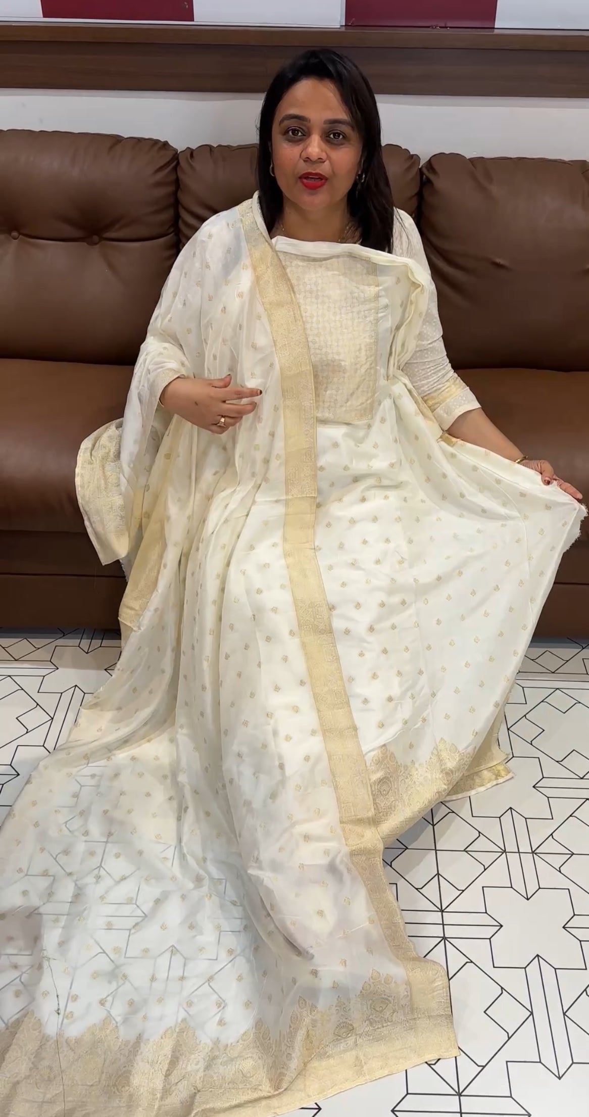 SEMI BANARASI UNSTITCHED SALWAR SUITS - IHA 27245