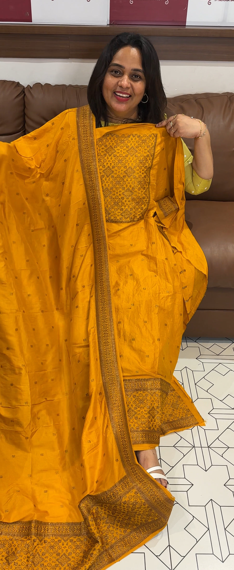 FORWARD SEMI BANARASI UNSTITCHED SALWAR SUITS - IHA 26326
