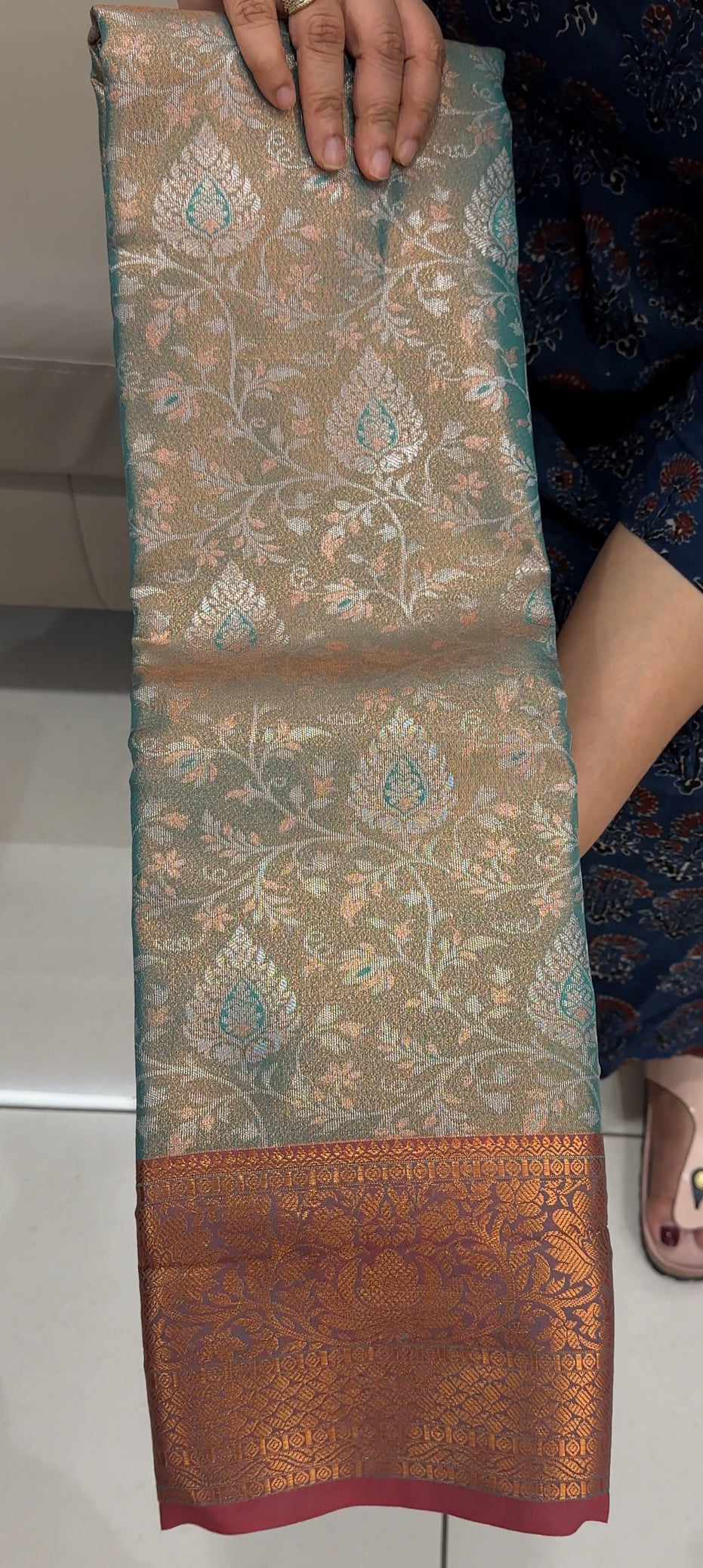 BROCADE KANCHIPURAM SILK SAREES - IHA 26854