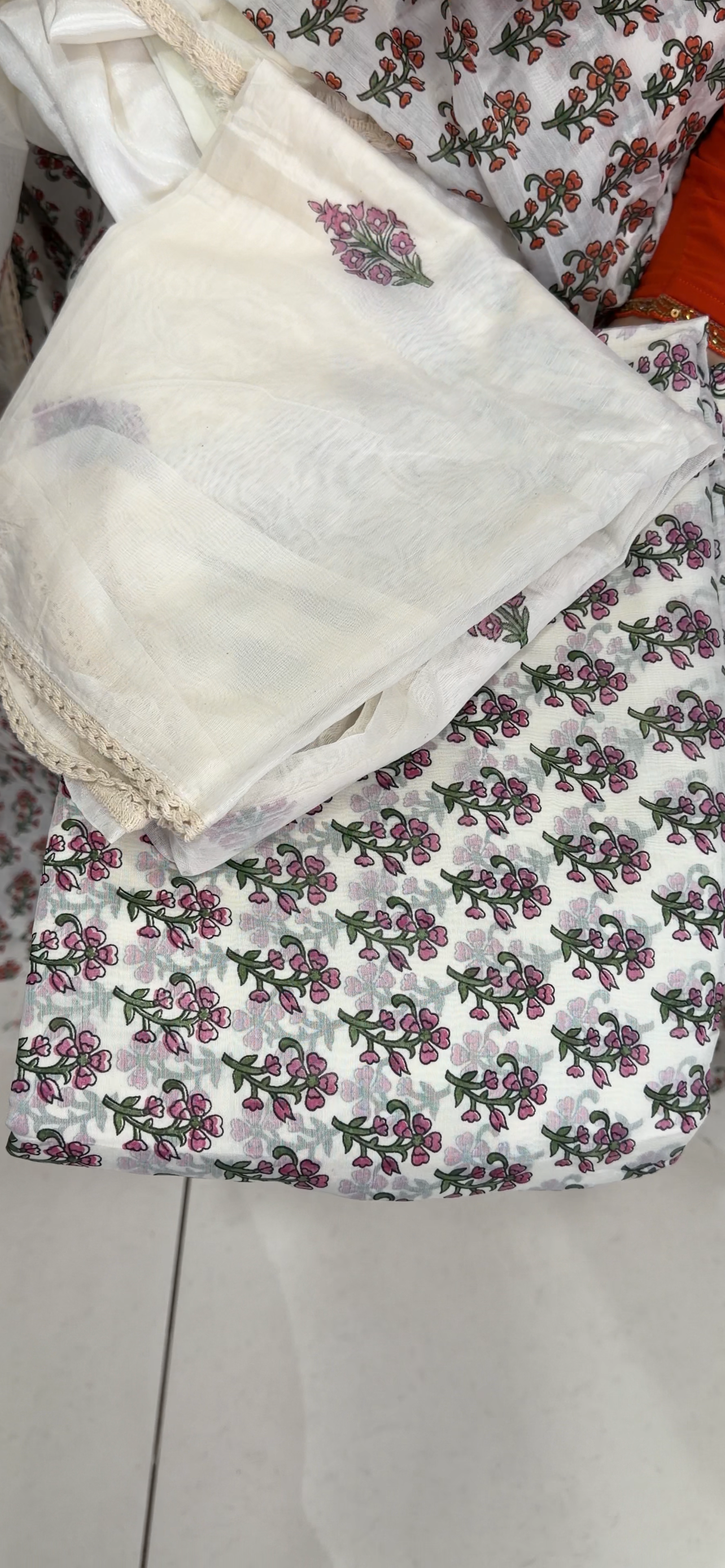 MALAI CHANDERI UNSTITCHED SALWAR SUITS - IHA 34279